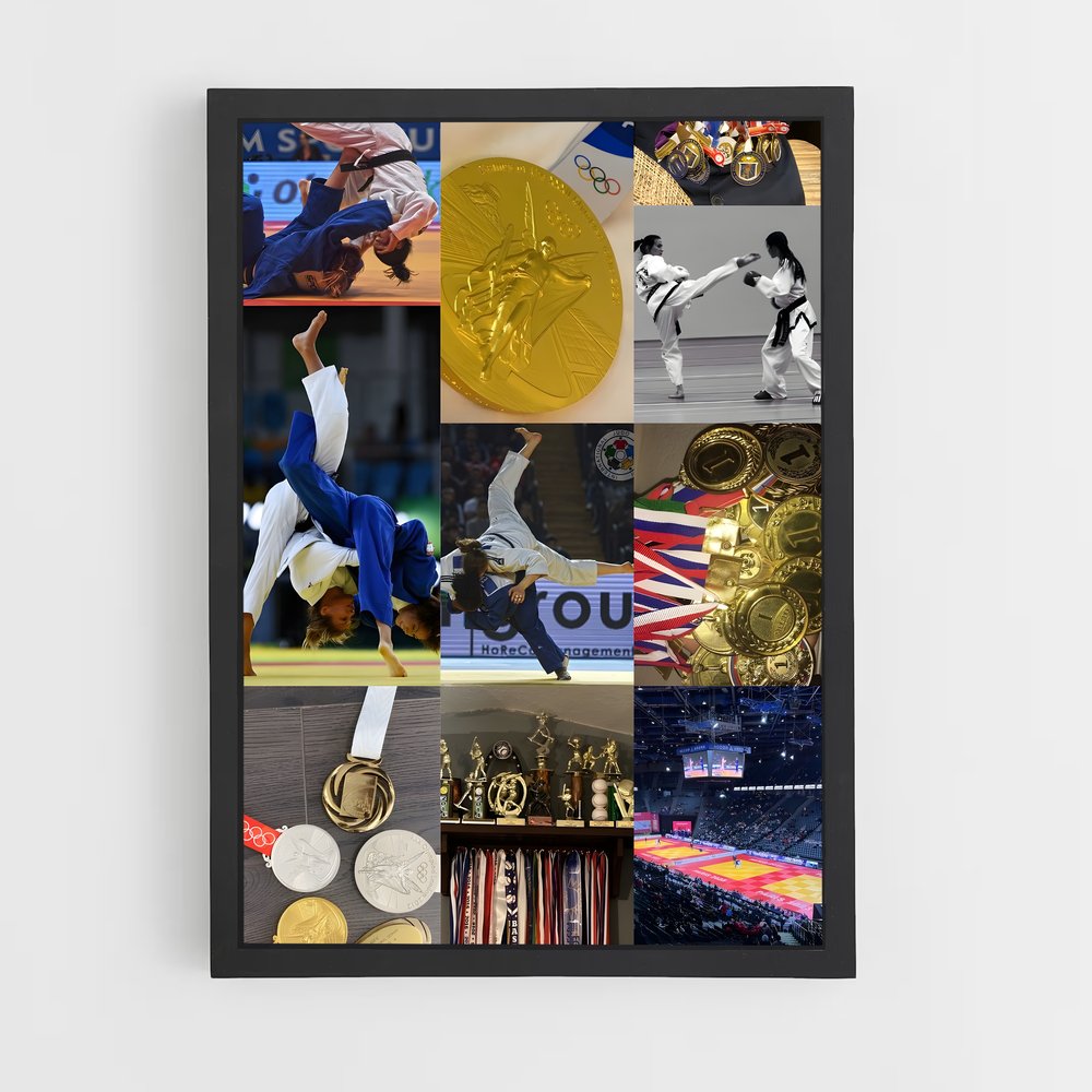 Poster Champions du Tatami – affiche Judo (vue 2)